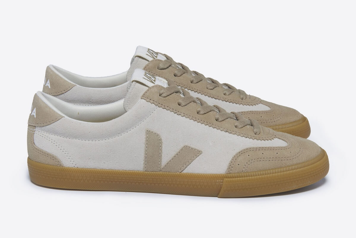 靴 Veja Volley Suede/Natural Sahara Volley Sneakers - Veja - Suede - Beige Sahara